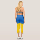 Leggings Capri Drapeau ukrainien (Verso)