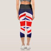 Leggings Capri Drapeau Union Jack Pantalon de yoga (Verso)