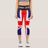 Leggings Capri Drapeau Union Jack Pantalon de yoga (Recto)