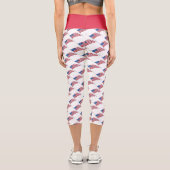 Leggings Capri Drapeaux américains (Verso)