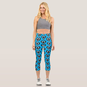 Leggings Capri Drôle dessin animé de Magpie australienne