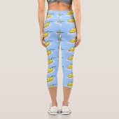 Leggings Capri Drôle dessin animé linge de fer (Verso)