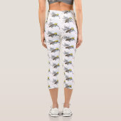 Leggings Capri Drôle dessin d'insecte moustique (Verso)