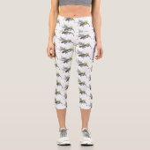 Leggings Capri Drôle dessin d'insecte moustique (Recto)