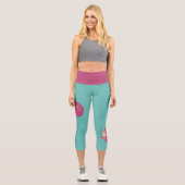 Leggings Capri Drôle Message - Juste Danse À Propos 1 (Recto)