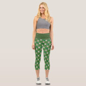 Leggings Capri Drôle Pickles Gherkins et Motif d'oignon pilé (Recto)