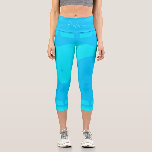 Leggings Capri Dualité | Blues Yoga (Recto)