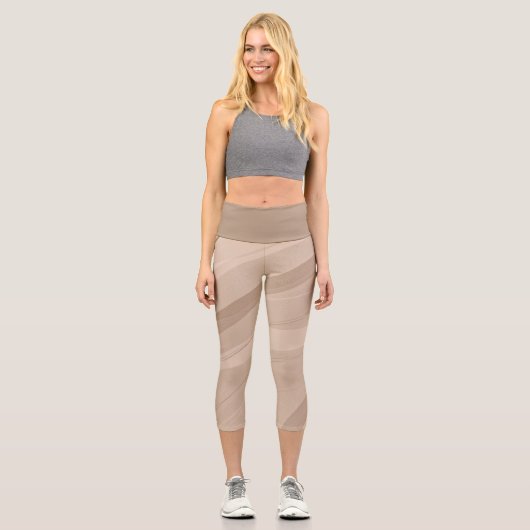 Leggings Capri Dune de sable (Recto)
