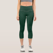 Leggings Capri Eau sur métal vert (Recto)