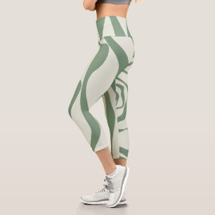 Leggings Capri Ebb et flux 4 en vert