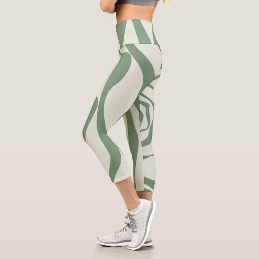 Leggings Capri Ebb et flux 4 en vert (Gauche)
