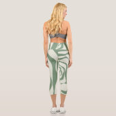 Leggings Capri Ebb et flux 4 en vert (Verso)
