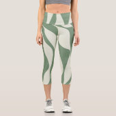 Leggings Capri Ebb et flux 4 en vert (Recto)