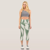 Leggings Capri Ebb et flux 4 en vert (Recto)
