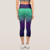 Leggings Capri Échos de la marée d'améthyste (Verso)