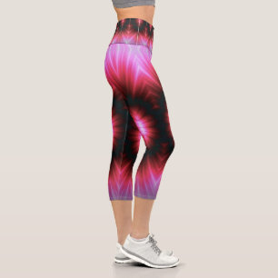Leggings Capri éclair rose