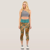 Leggings Capri Éclairage bleu (Recto)