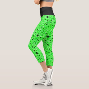 Leggings Capri Éclairage vert