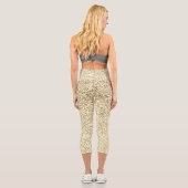 Leggings Capri Éclaircissements de parties scintillant douce Gold (Verso)
