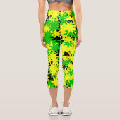 Leggings Capri Éclatement d'étoiles électriques  (Verso)