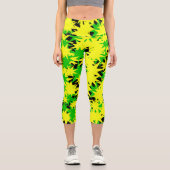 Leggings Capri Éclatement d'étoiles électriques  (Recto)