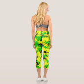 Leggings Capri Éclatement d'étoiles électriques  (Verso)