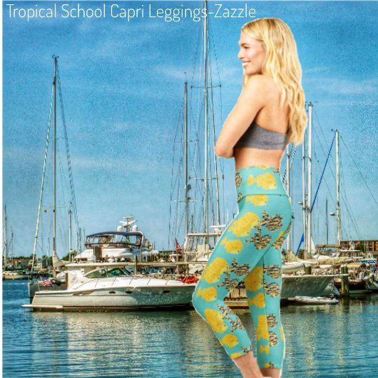 Leggings Capri École tropicale