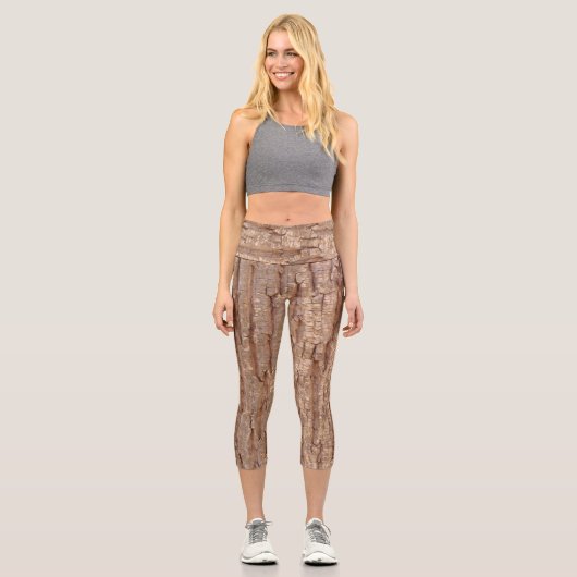 Leggings Capri écorce d'arbre (Recto)