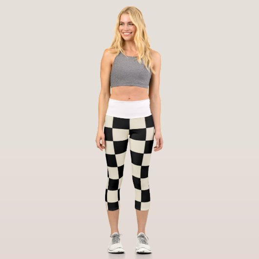 Leggings Capri Écran blanc taille (Recto)