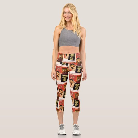 Leggings Capri Écureuil de l'espace (Recto)
