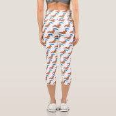 Leggings Capri Écureuil rouge mignon avec dessin animé parapluie (Verso)