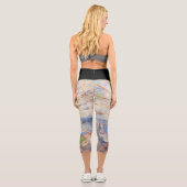 Leggings Capri Edvard Munch Sunrise Art Nouveau Expressionnisme (Verso)