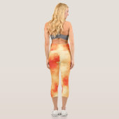 Leggings Capri Effet Cloud Storm élégant Orange (Verso)
