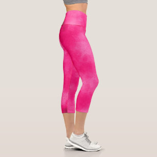 Leggings Capri Effet de nuage orageux élégant Magenta