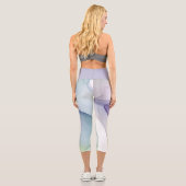 Leggings Capri effet de soie bleu clair transparent (Verso)