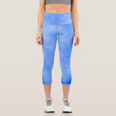 Leggings Capri Effet nuage de tempête élégant Bleu glacé (Recto)