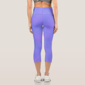 Leggings Capri Effet nuage tempête élégant bleu (Verso)