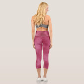 Leggings Capri Effet nuage tempête élégant Burgundy Blush (Verso)