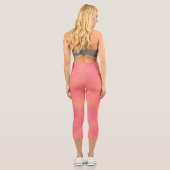 Leggings Capri Effet nuage tempête élégant Peach (Verso)