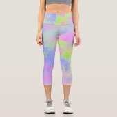 Leggings Capri Effet Peinture arc-en-ciel (Recto)