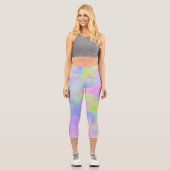 Leggings Capri Effet Peinture arc-en-ciel (Recto)
