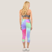 Leggings Capri Effet Peinture arc-en-ciel (Verso)