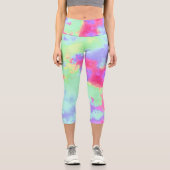 Leggings Capri Effet Peinture arc-en-ciel (Recto)