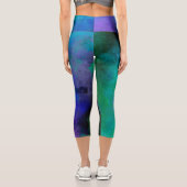 Leggings Capri Effet Splatter de peinture Galaxy (Verso)