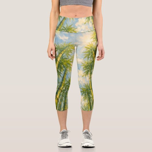 Leggings Capri Élasticité bambou (Recto)