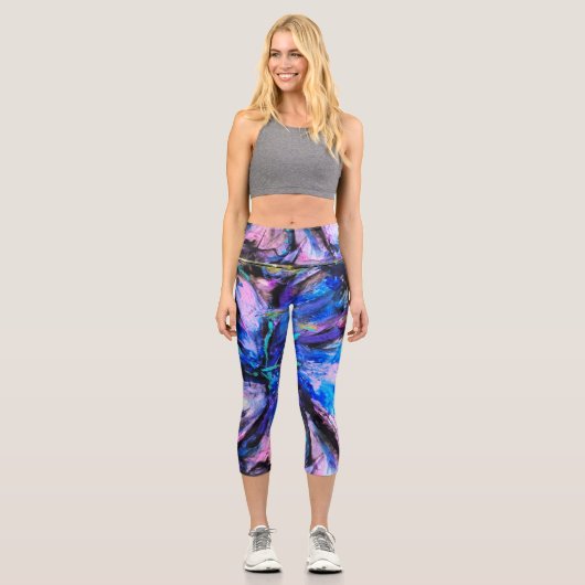 Leggings Capri Électrique (Recto)