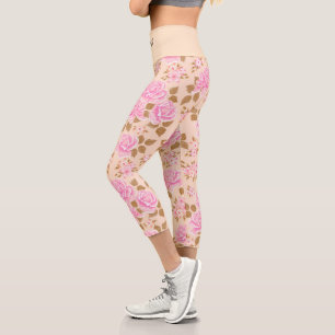 Leggings Capri Élégant Moderne tendance Floral
