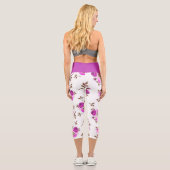 Leggings Capri Élégant Moderne tendance Floral (Verso)