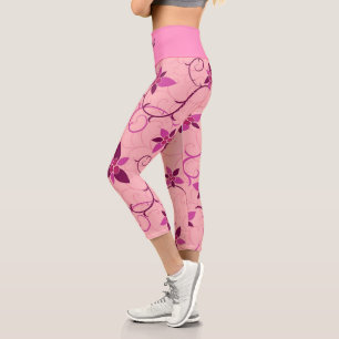 Leggings Capri Élégant Moderne tendance Floral