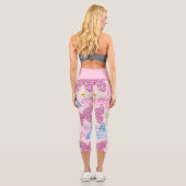 Leggings Capri Élégant Moderne tendance Floral (Verso)